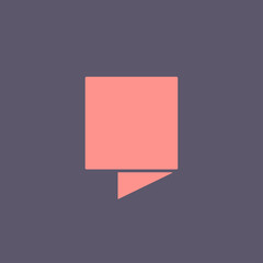 Wall Mural - banner folded line flat design with background