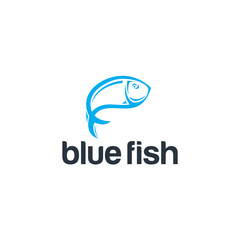 Aufkleber - fish logo emblem label seafood vector icon