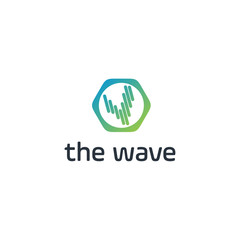 Poster - Water Wave symbol and icon Logo Template vector 
