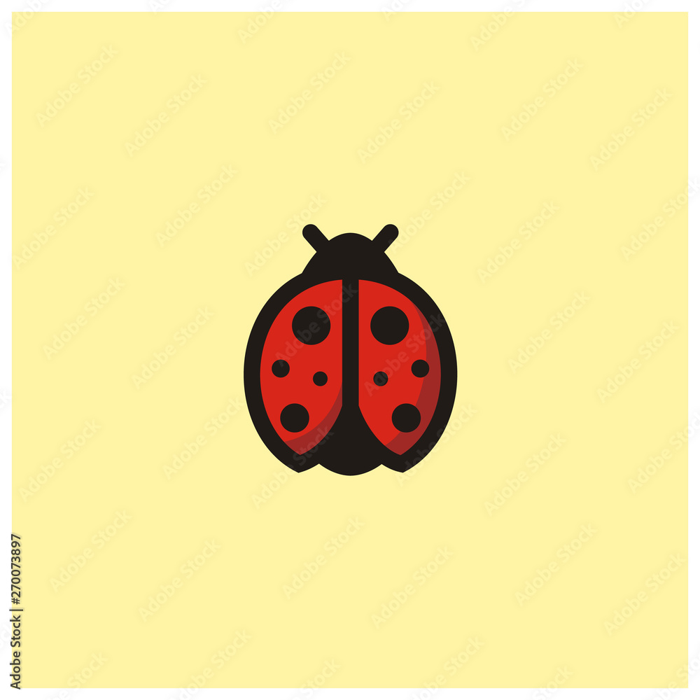 Ladybug clip art icon logo design Stock Vector | Adobe Stock