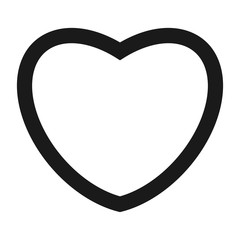 Wall Mural - heart or love - minimal line web icon. simple vector illustration. concept for infographic, website or app.