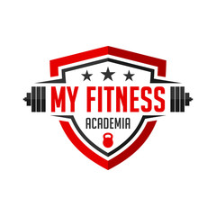 Wall Mural - logo my fitness academy