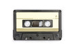 © JethroT - Audio compact cassette. Analog tape format for audio playing and recording. Audio cassette isolated on white background.