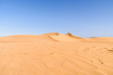  The sands of Maspalomas. Beautyful dunes in the south of Gran Canaria