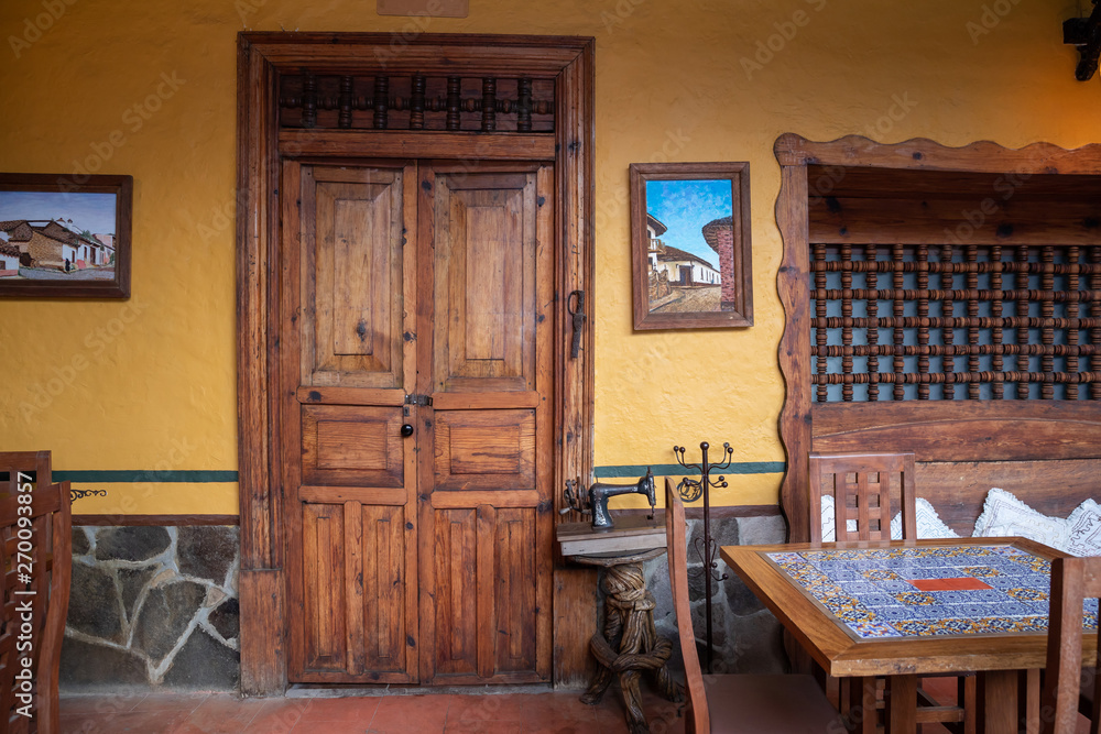 rustic objects from the interior of the mazamitla hut Stock Photo ...