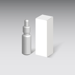 Wall Mural - Medical Nasal Drug Plastic Bottle With Box. 