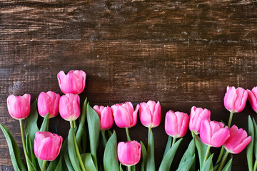 Pattern of flowers tulips for the spring Festival