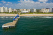 Aerial photo of the Pompano Beach and pier