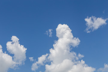 White cloud in the blue sky