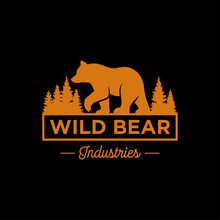Vintage Bear Logo Template