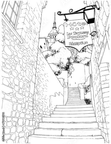 漫画風ペン画イラスト 西洋風街並 Stock Illustration Adobe Stock 漫画風ペン画イラスト 西洋風街並 Stock Illustration Adobe Stock