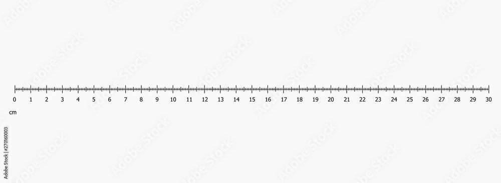 Ruler scale set vector illustration - obrazy, fototapety, plakaty 