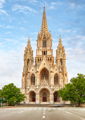 Wall Mural - Notre Dame du Sablon's Cathedral in Brussels, Belgium