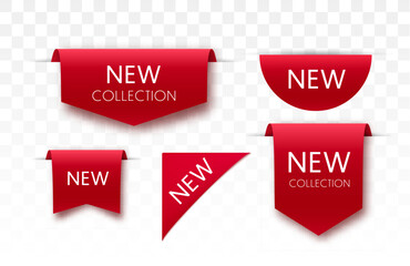 Wall Mural - New collection tags. Vector badges 