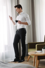 Sticker - Handsome confident businessman standing