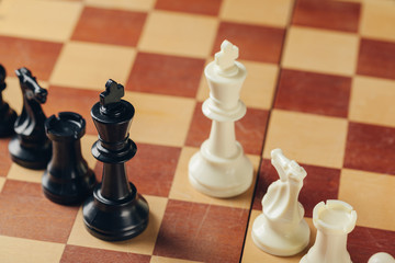 chess on board business concept