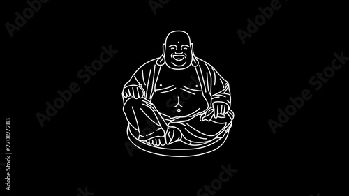 Featured image of post Laughing Buddha Outline Fengshui buddha statues for lucky happiness laughing buddha figurines sculptures carrying money bag god of wealth statue home decor housewarming congratulatory gifts medium