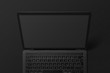 minimalistic black laptop mockup