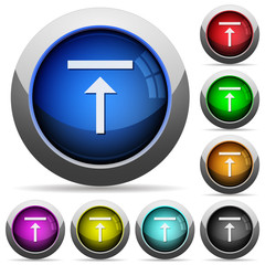 Sticker - Vertical align top round glossy buttons