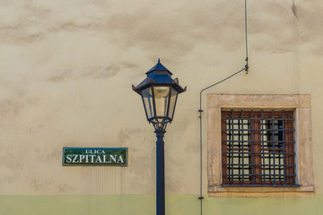 Wall Mural - A view in the medieval old town in Krakow Poland