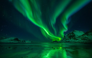 northern lights beach