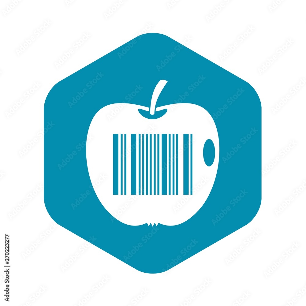Code to represent product identification icon. Simple illustration of ...