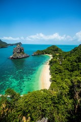 Wall Mural - The beautiful Ang Thong Marine National Park at Ko Samui, Thailand, Asia