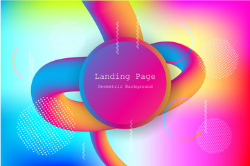 Wall Mural - liquid color background design with fluid gradient shapes composition and futuristic design landing 