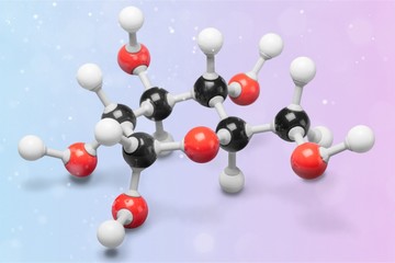 Wall Mural - Science Molecular DNA Model Structure on background