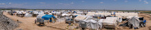 AZEZ, SYRIA – MAY 19: Refugee Camp For Syrian People In Burseya Hill On May 19, 2019 In Azez, Syria. In The Civil War That Began In Syria In 2011, 12 Million People Were Displaced.