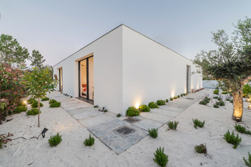 Modern villa with pool and garden