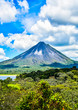 landscape with Arenal Volcan in costa rica central america