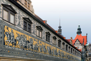 Wall Mural - Dresden: Fürstenzug, Langer Gang