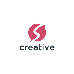 Poster - logo initial design vector template