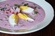 © Kinga - cold beetroot soup with radish and egg