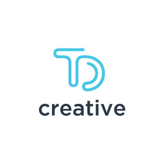 Poster - logo initial design vector template