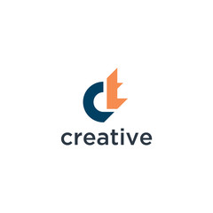 Poster - logo initial design vector template