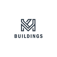 Leinwandbilder - real estate property investment logo. real estate and mortgage logo template