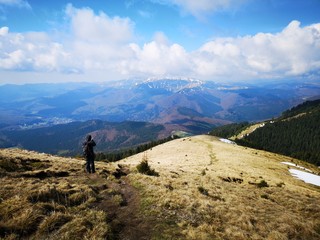 Hiking in the mountains