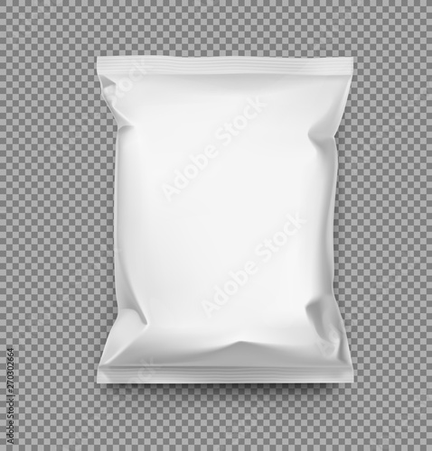 Download Food Snack Pillow Bag Vector Illustration Packaging Mockup Ready For Your Design Can Be Use For Schips Snack Coffee Tea Salt Flour And Etc Eps10 Stock Vector Adobe Stock