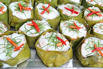 Wall Mural - steamed fish with curry paste