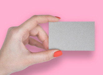 Blank business card