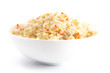 Bowl of Coleslaw Isolated on a White Background