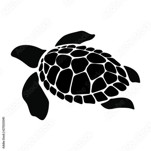 Cuadros en Lienzo Turtle marine animal illustration