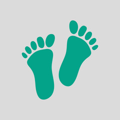 Sticker - Foot Print Icon