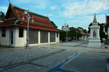 Thai temples are beautiful in the temples and pagodas. Old in the capital