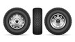 © Yuri Schmidt - Truck wheels vector set