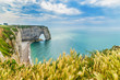 Dramatic french coast in autumn