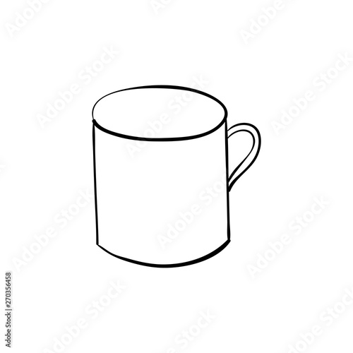 Fotomural hand drawn quirky cartoon tankard of beer