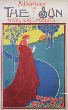 The Advertising Poster Of Woman In The Garden  In The Vintage Book Les Maitres De L'Affiche, By Roger Marx, 1897.
